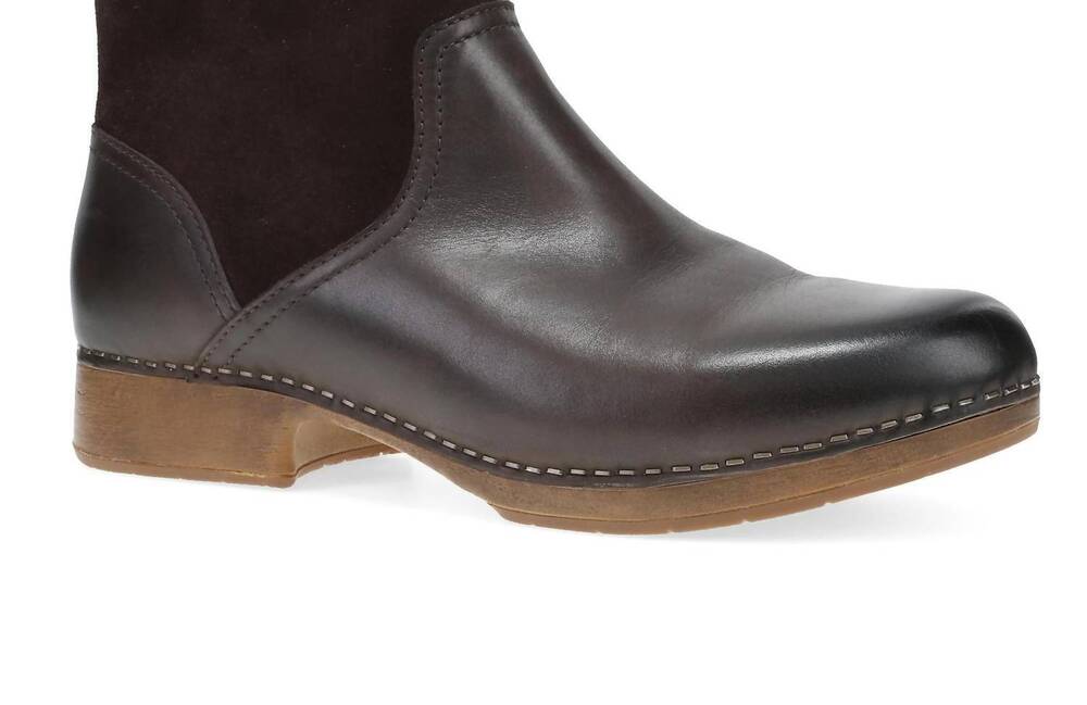 NEW DANSKO women's monique burnished calf boots in chocolate